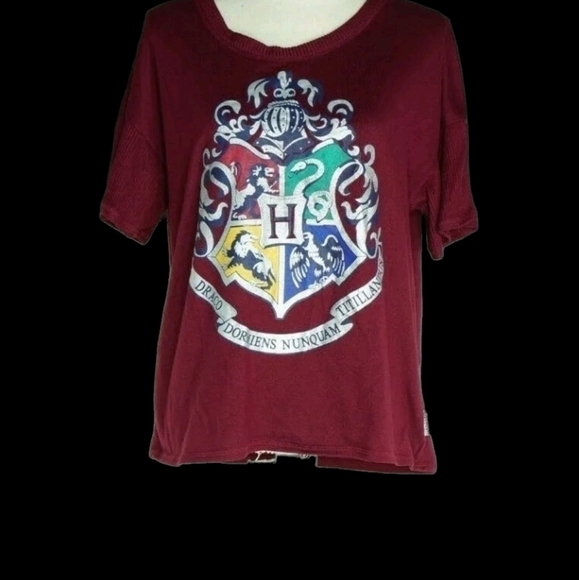 Harry Potter Hogwarts med 8-10 sleepwear or pullover Dracocoat of Arms graphic - Picture 3 of 14